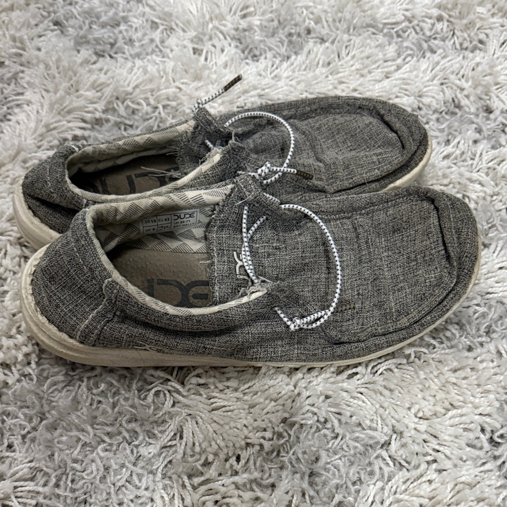 Hey Dude Men's Charcoal Slip-On Loafers